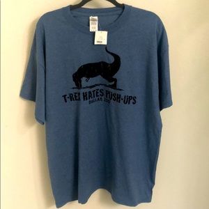 NWT T-Rex Hates Push Ups T-Shirt